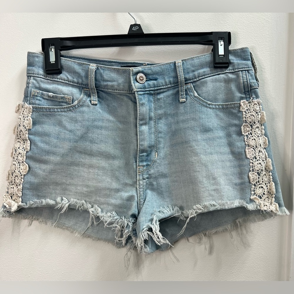 Hollister Denim Embroidered Trim Women's Shorts Size 5